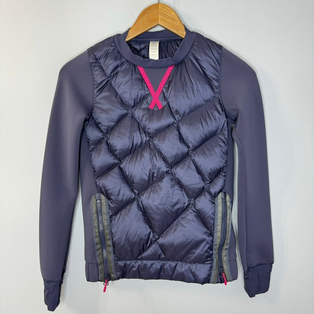 Ivivva by Lululemon Girls Goose Down Practice Makes Puffect Scuba Pullover - Picture 3 of 8